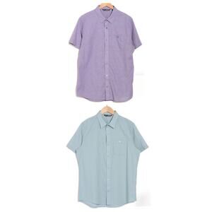 Bundle Of 2 Travis Mathew Studebaker Regular Fit Short Sleeve Shirt XL